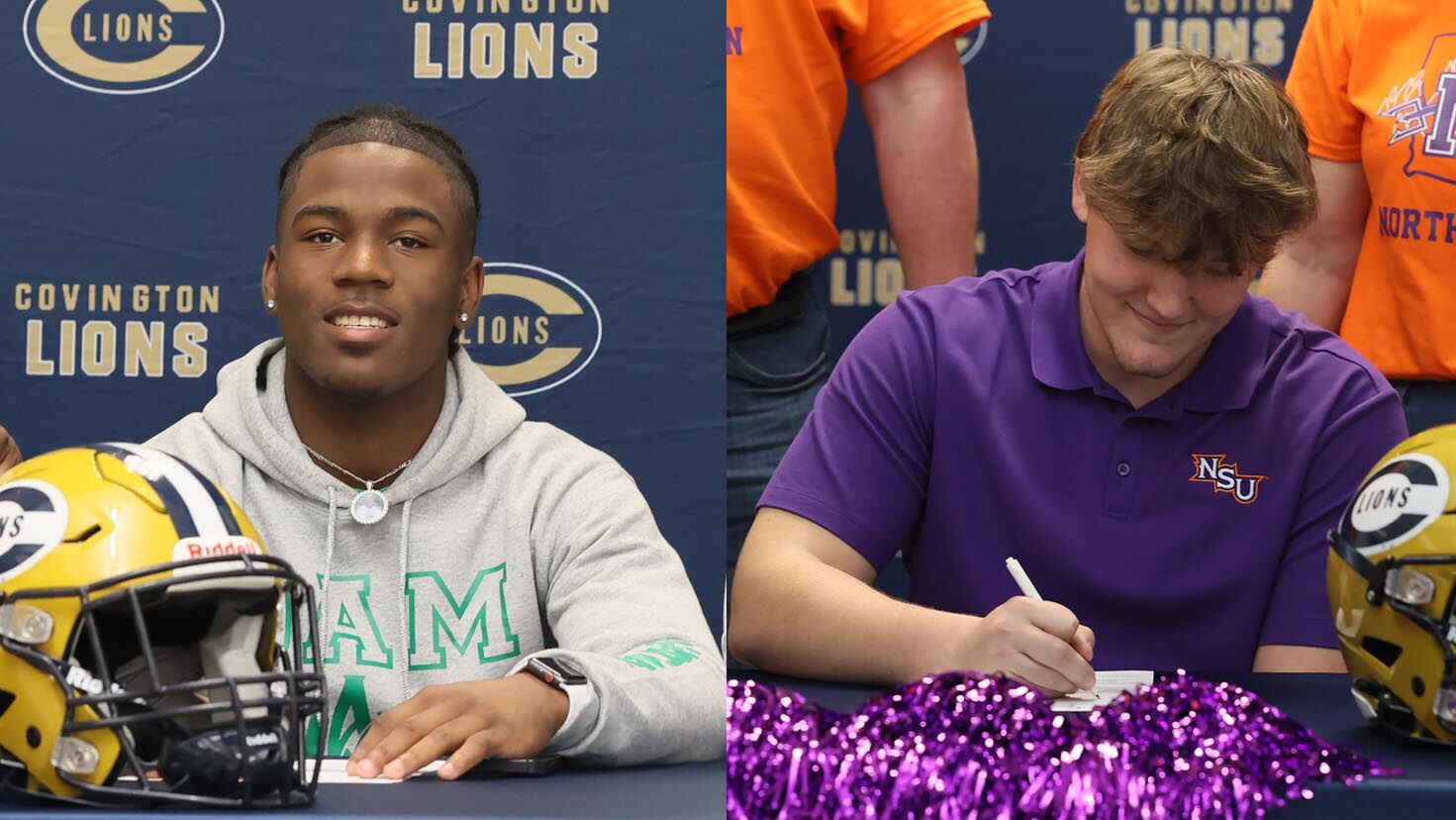 Covington Football Standouts Champagne and Chatman Shine on National Signing Day