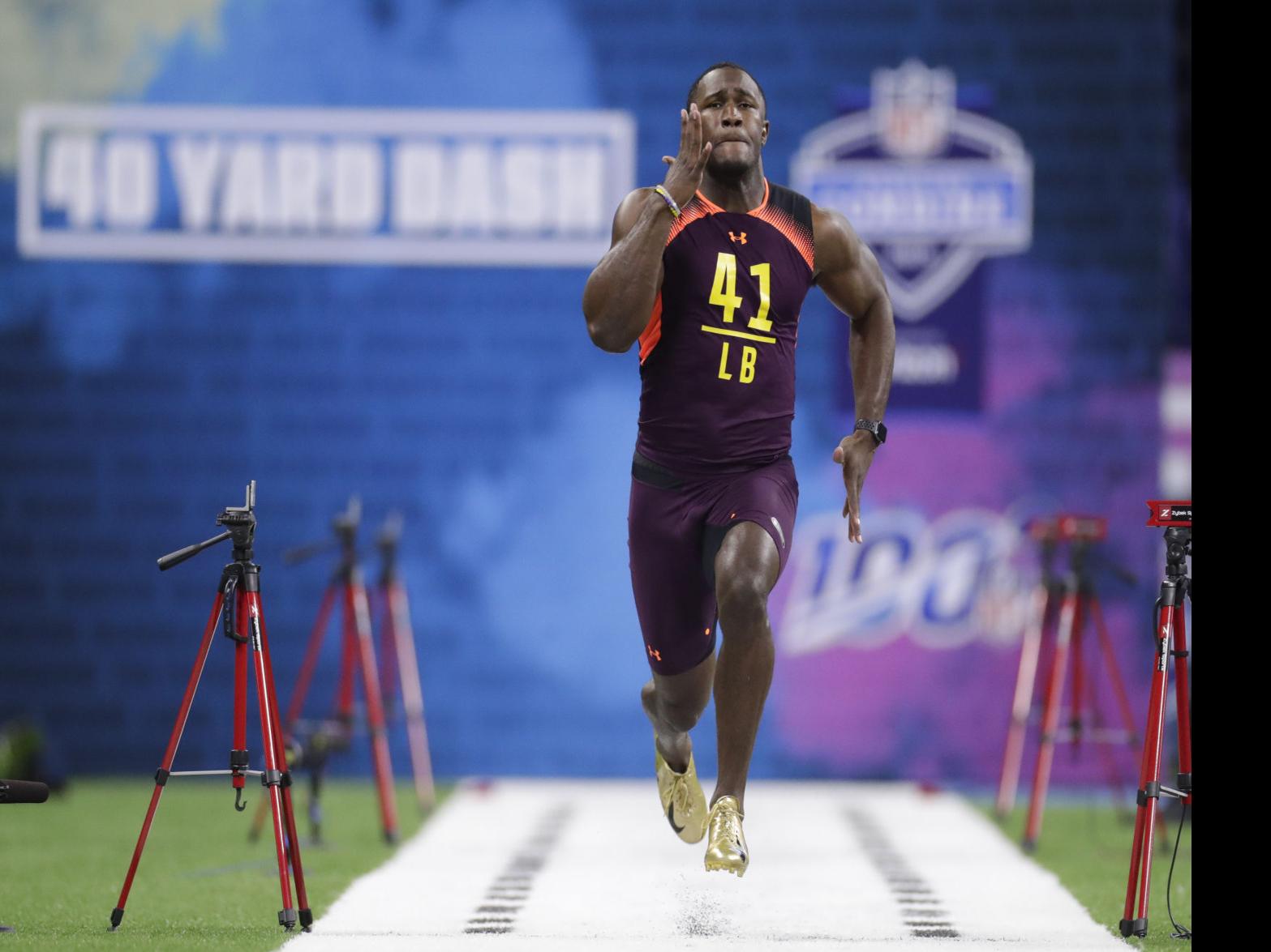 Former LSU LB Devin White turns heads with speedy 40-yard dash