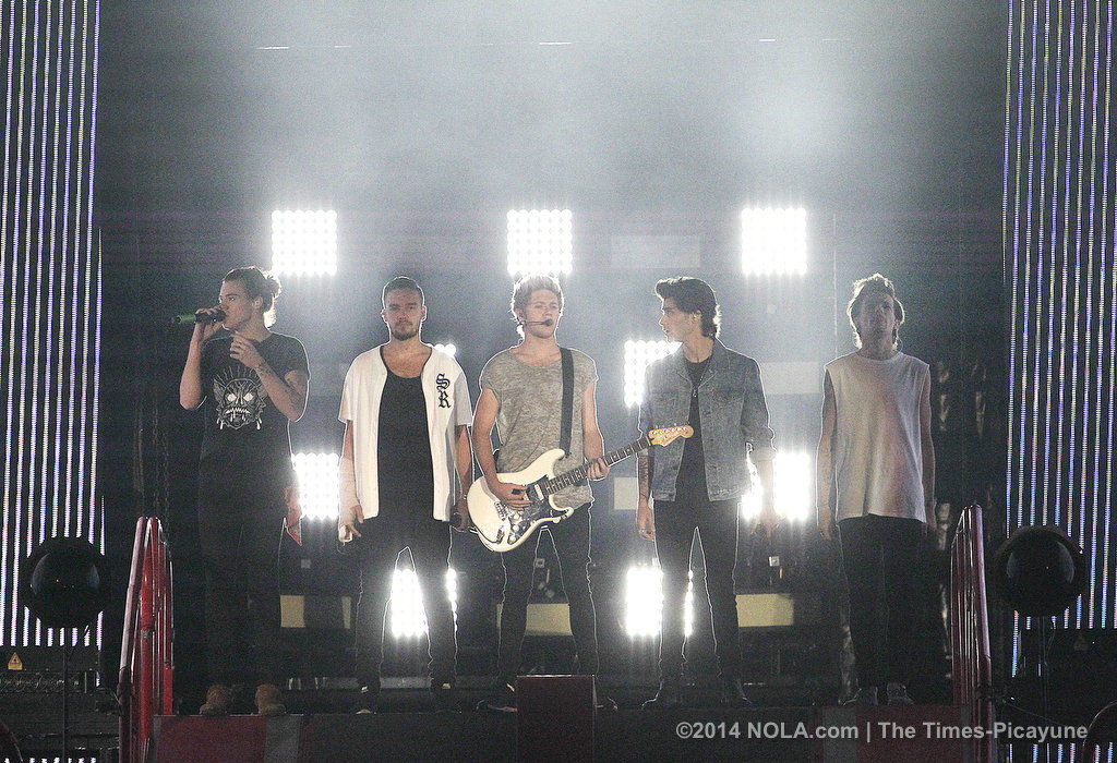 One Direction celebrated the exuberance of youth at the Superdome