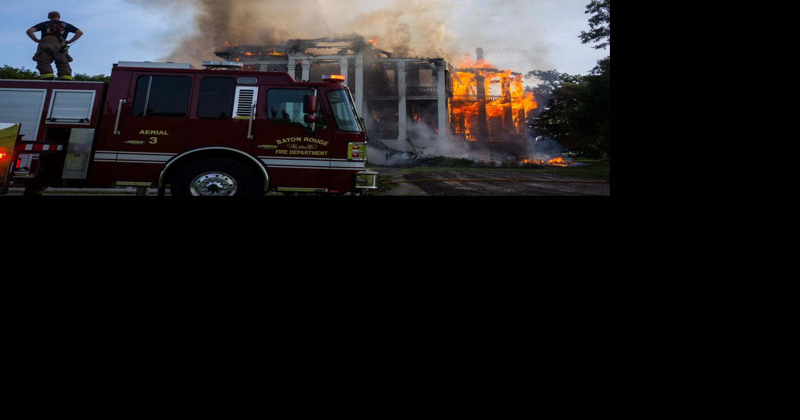 See photos, videos of fire that destroyed the Nottoway plantation in Louisiana