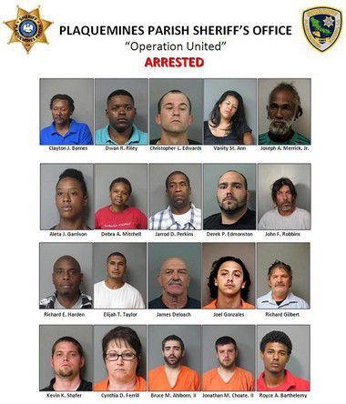 plaquemines parish nola suspects drug