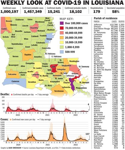 Louisiana Coronavirus Cases Map