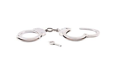 Unlocked handcuffs