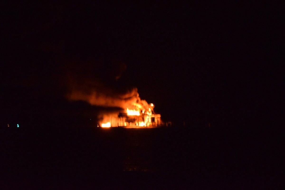 Lake Pontchartrain Platform Explosion Fire Still Burning 1 Missing Traffic Nola Com