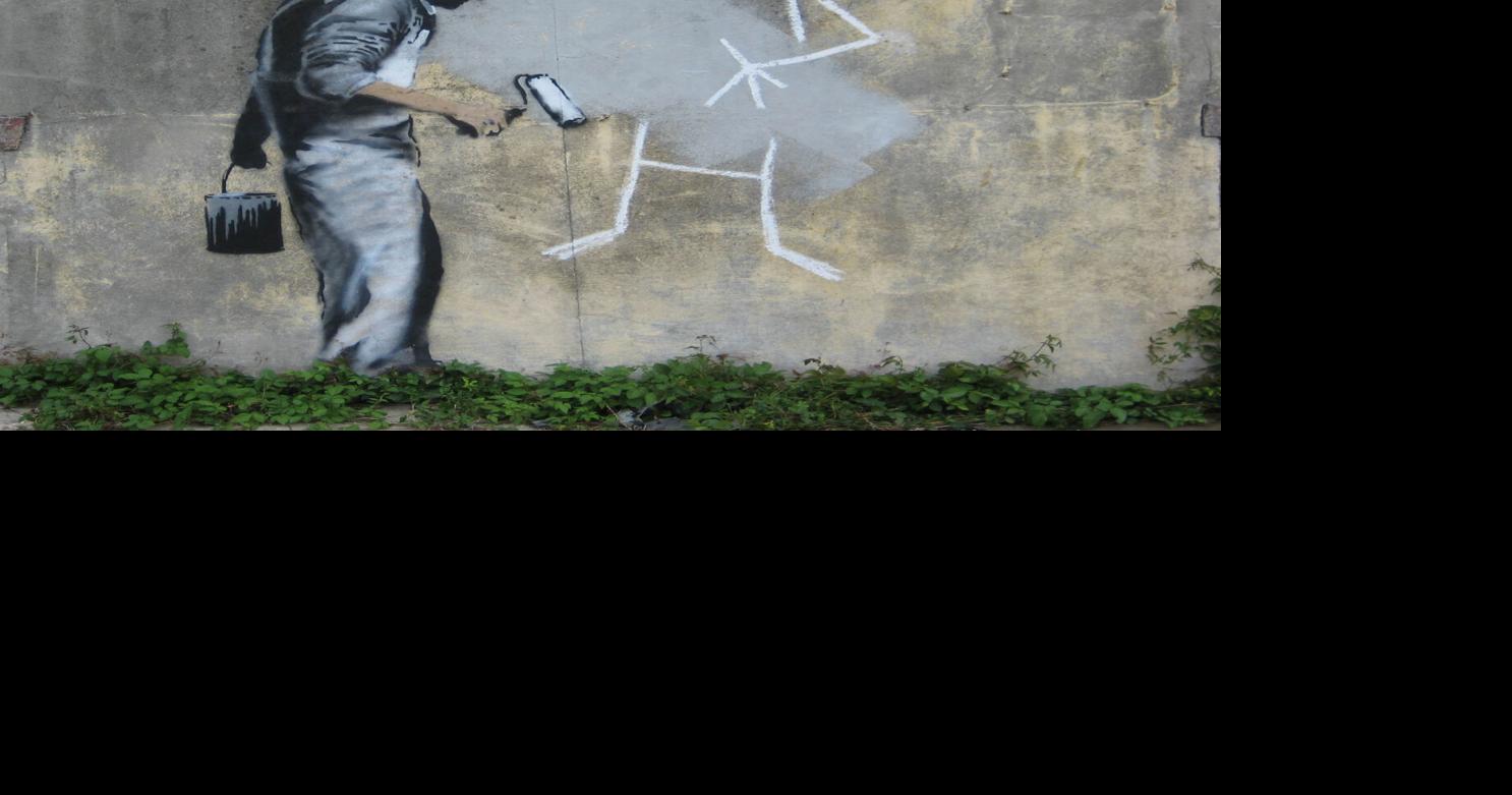 This Banksy graffiti mural made in New Orleans is going up for auction overseas