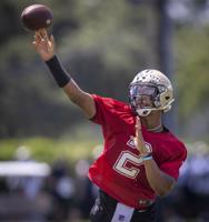 WATCH: Saints QB Jameis Winston shown working out, throwing without knee brace
