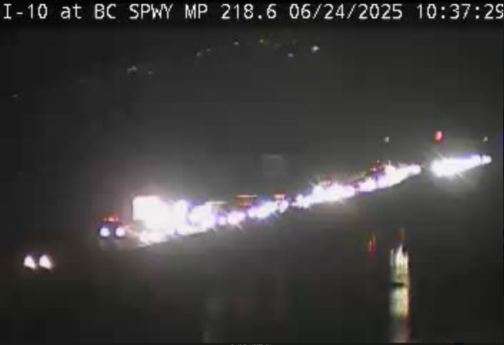 A vehicle fire on Interstate 10 East over spillway | Traffic | nola.com
