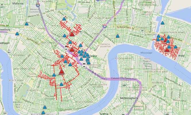 Power outages ongoing in many parts of New Orleans after Entergy 