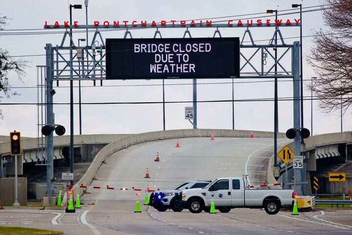 Ice closes Lake Pontchartrain Causeway Tuesday morning News