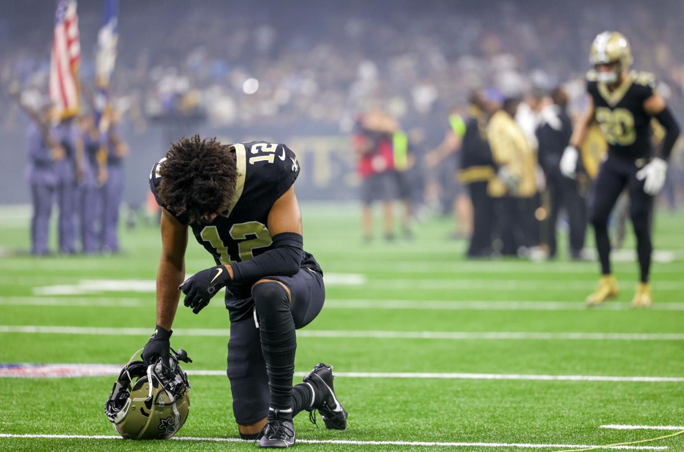 Saints WR Chris Olave makes stunning catch vs. Panthers