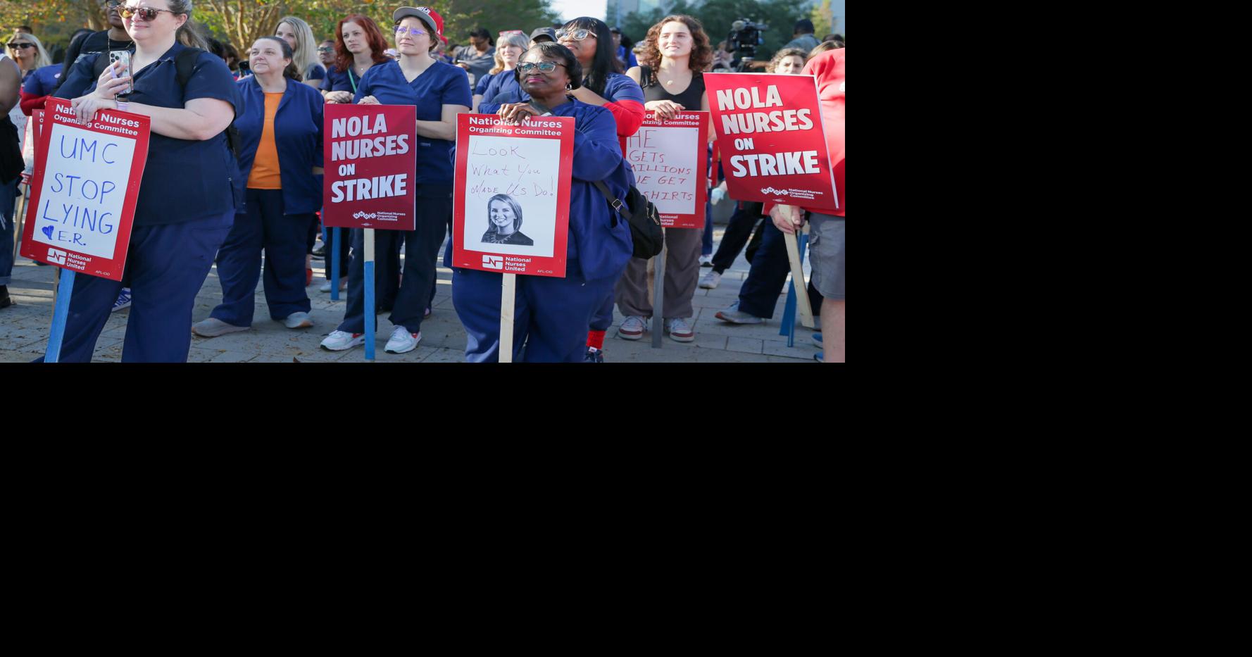 UMC nurses begin five-day strike amid contract talks; LCMC says temporary nurses hired