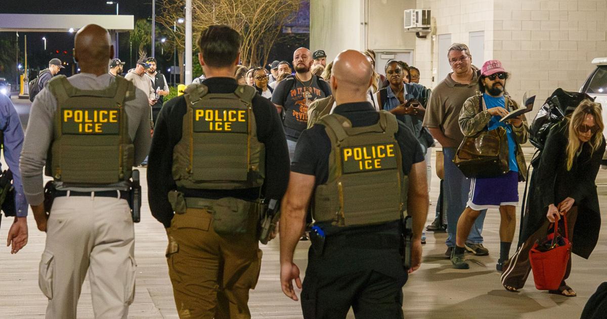 ICE Agents seen at New Orleans airport amid long lines