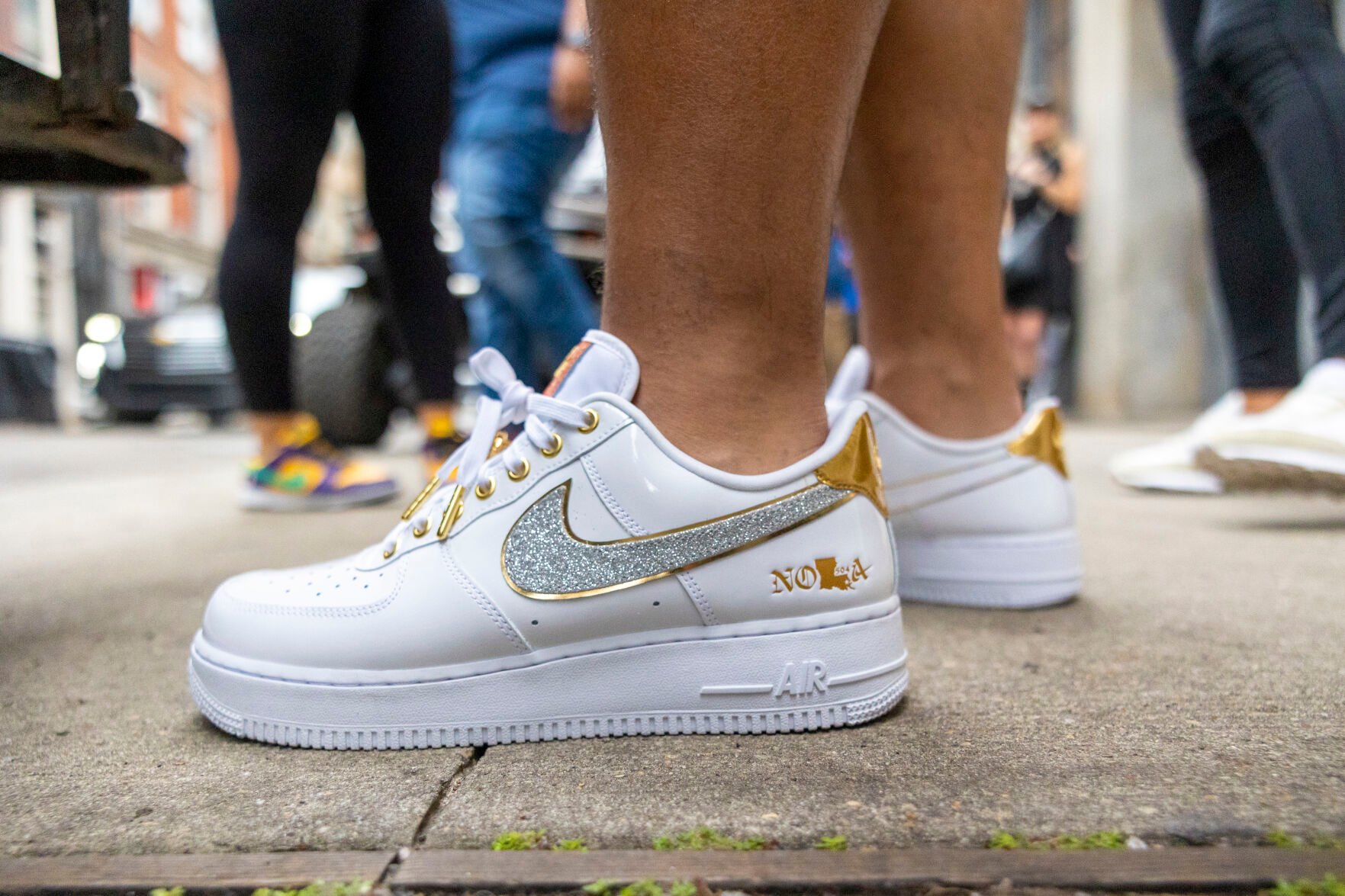 The coveted Nike Air Force 1 sneaker went on sale and hundreds