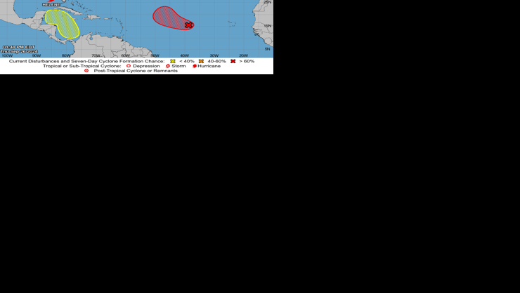 New disturbance could develop in Caribbean Sea after Helene 