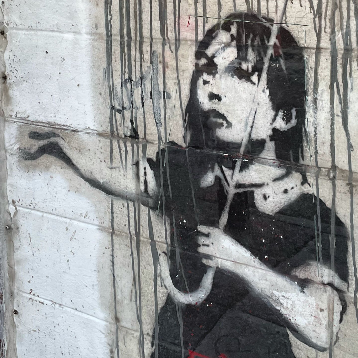 Vandalized Banksy graffiti painting in New Orleans is restored by