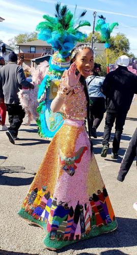 Mardi Gras Jewel Patch Top