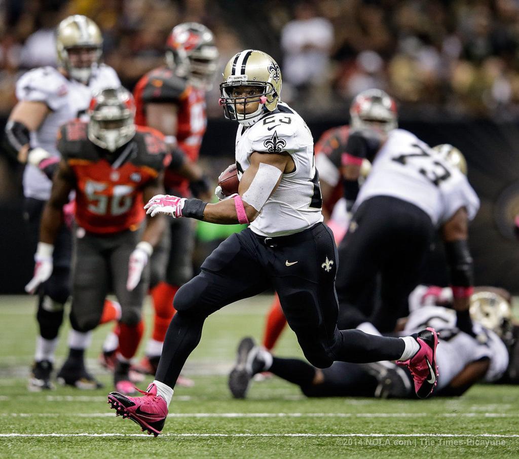 Khiry Robinson scores overtime TD to lead New Orleans Saints to 37-31 win  vs. Tampa Bay, Saints