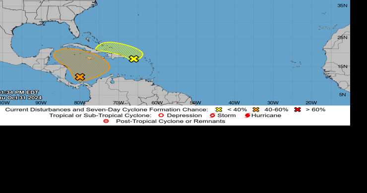 Hurricane forecasters now tracking three disturbances in Atlantic Ocean