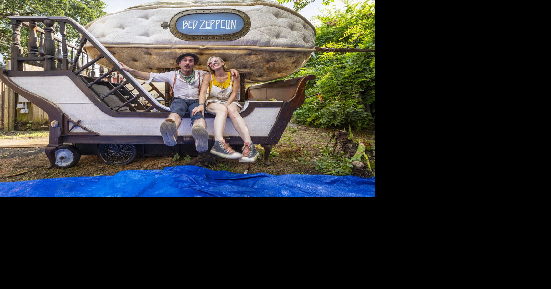 Who made the Burning Man-style float at White Linen Night? Meet Walter Babington.