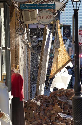 Partial building collapse in French Quarter; no injuries reported ...