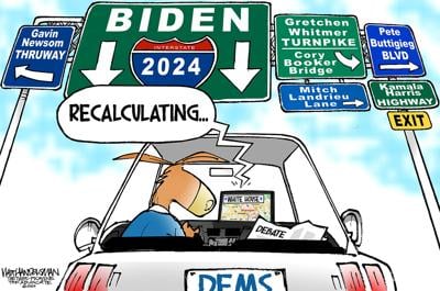 Walt Handelsman: Dems' GPS