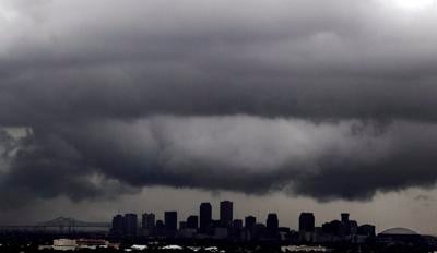 Stormy New Orleans skyline