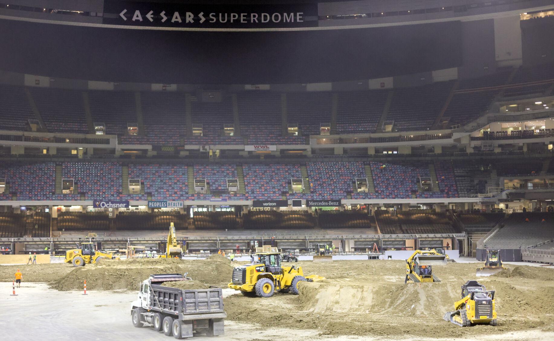 Photos: The Caesars Superdome is transformed into a monster truck arena