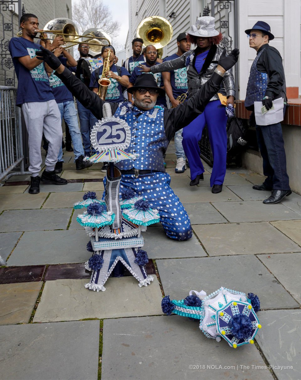 The Treme Sidewalk Steppers celebrate 25th secondline in New Orleans