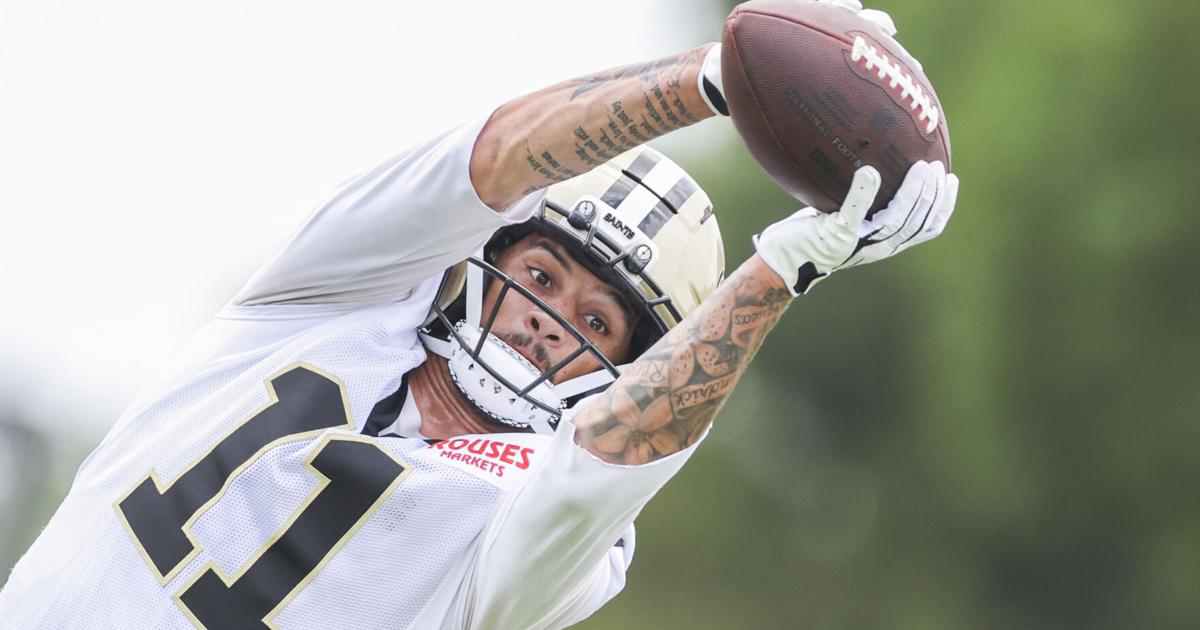Photos: Saints hold minicamp on outdoor practice field