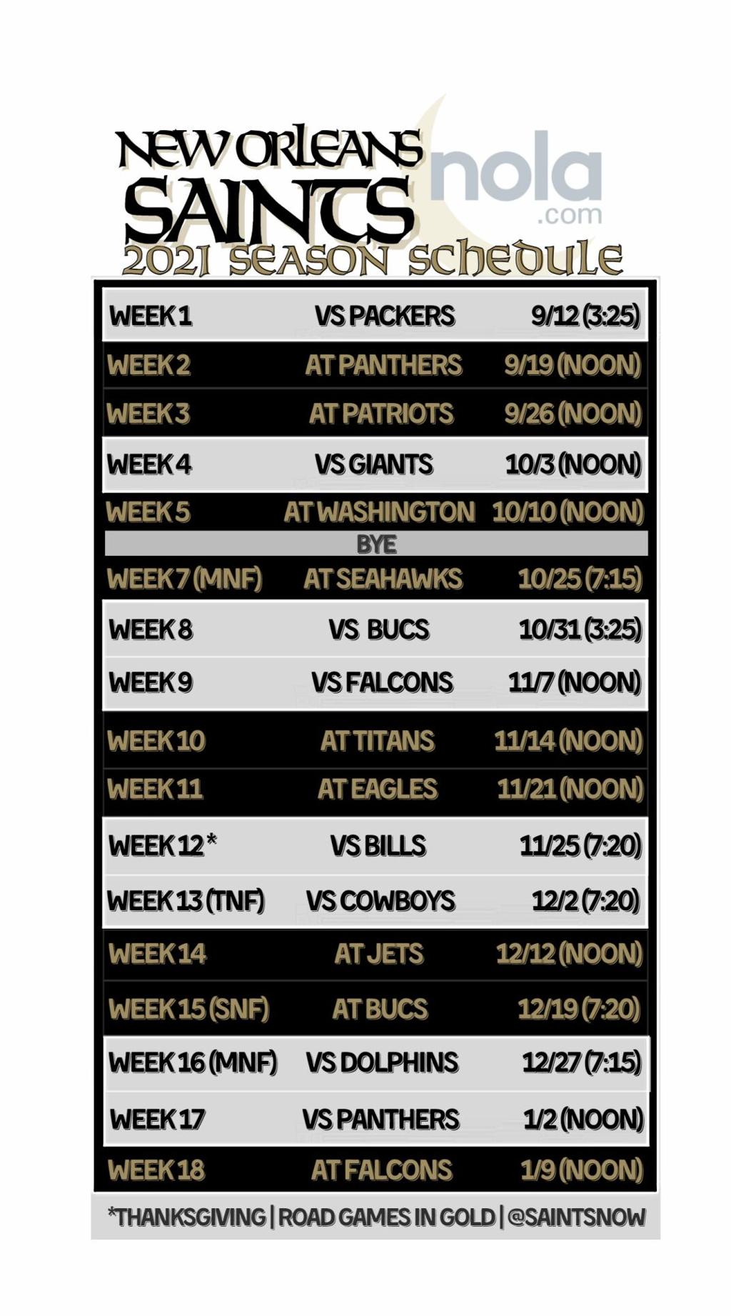 Want Saints 2021 Schedule As Your Phone Wallpaper Click Here For Image How To Info Saints Nola Com