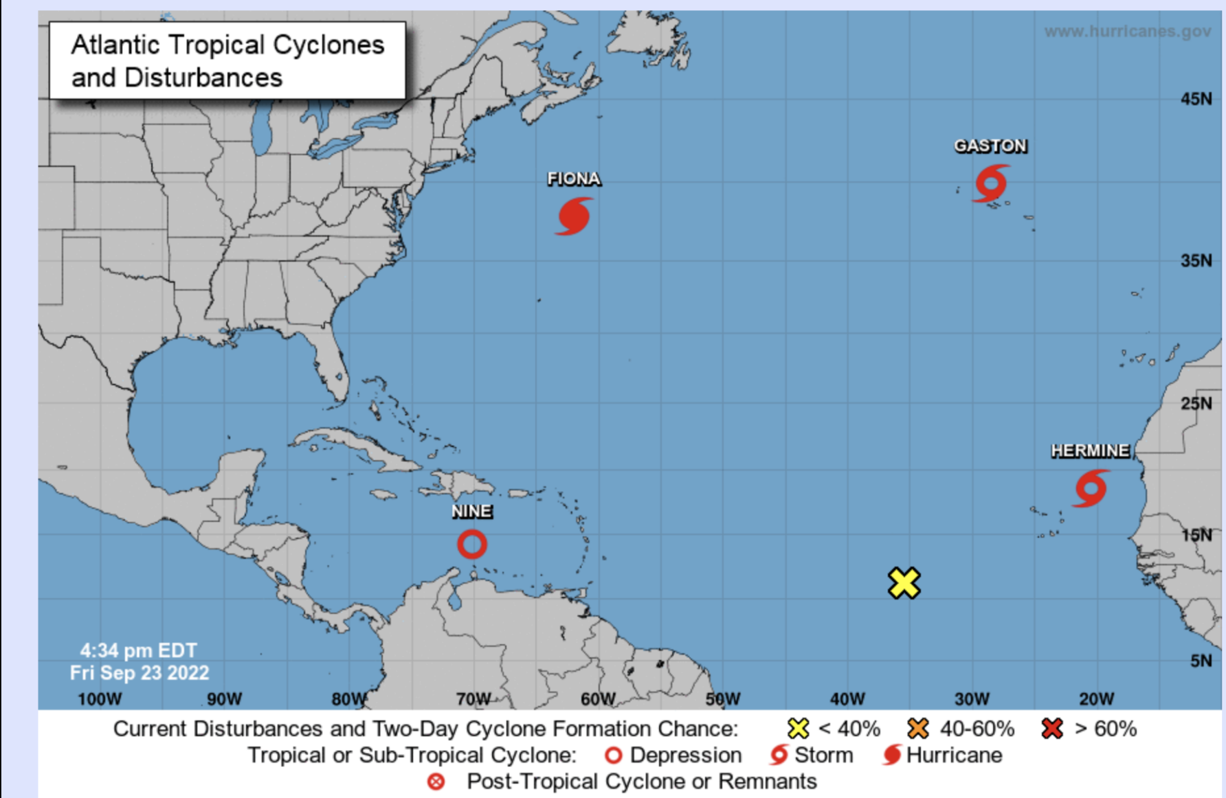 Tropical Storm Hermine Forms Off West Africa's Coast; See Track, Other ...