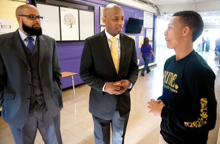 New Orleans Parish School Board superintendent Henderson Lewis spends ...