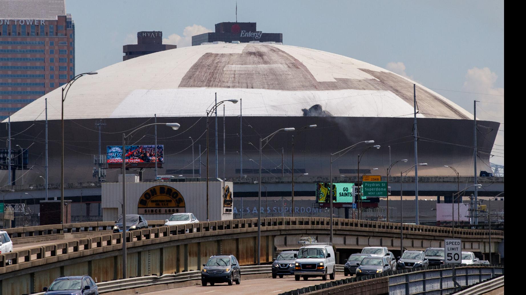 Fire at New Orleans Saints' Caesars Superdome stadium