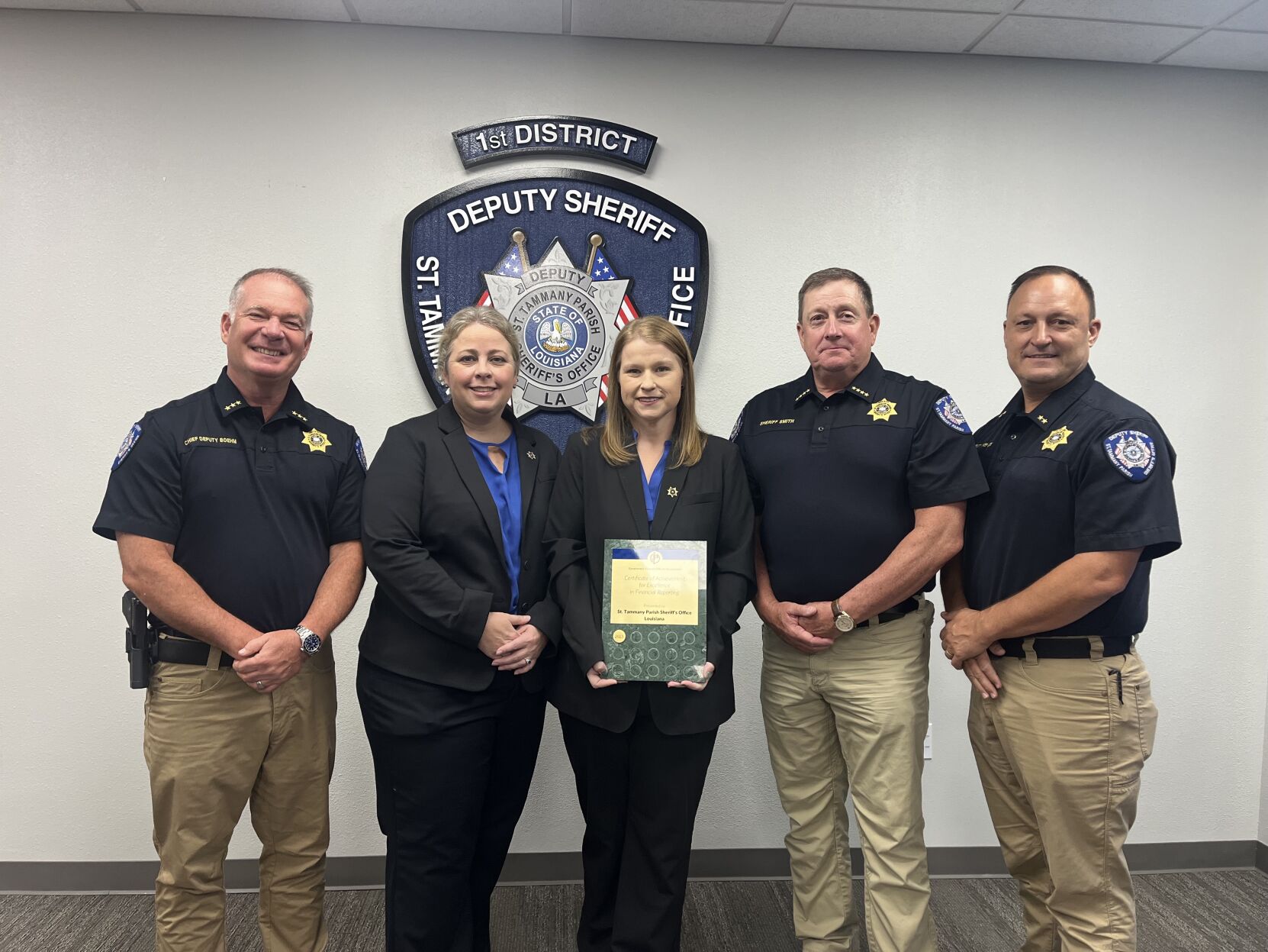 Tammany Sheriff's Office honored for financial reporting | One Tammany ...