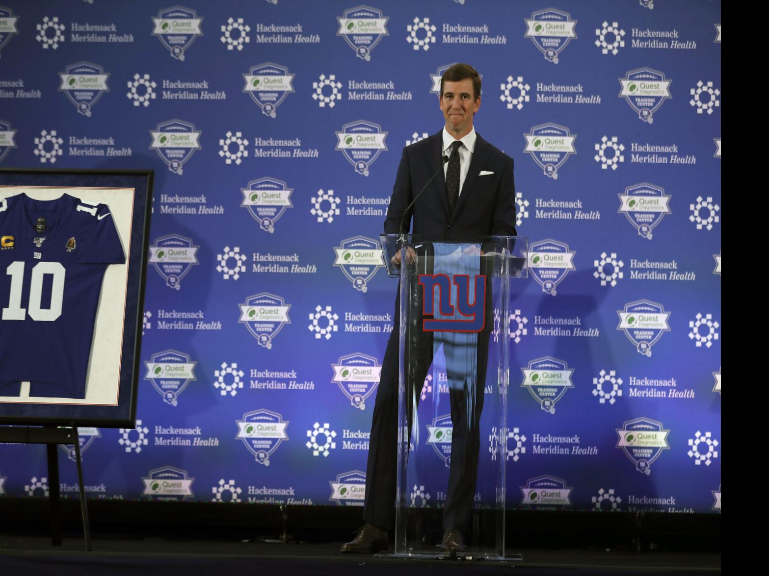 Eli Manning says goodbye to Giants, NFL: 'For me, it's only a Giant