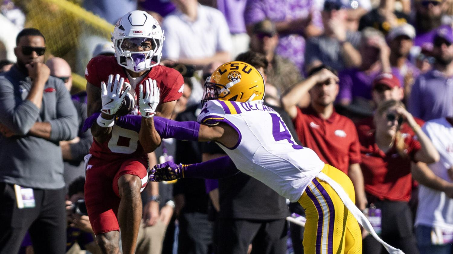 LSU’s Mansoor Delane has a core muscle injury. Here’s how it’s affecting the star CB.