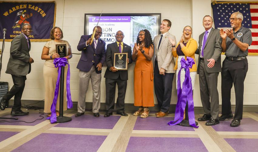 Warren Easton Charter High School cuts ribbon on Ninth Grade Academy ...