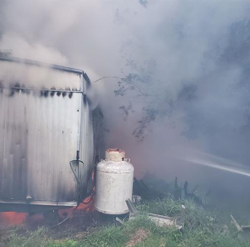 With large propane tank nearby, firefighters battle 2alarm Harvey mobile home blaze Crime