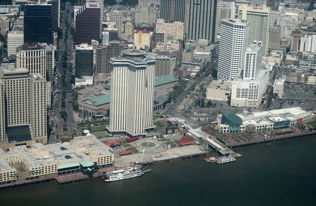 New Orleans CBD aerial photo, 2014