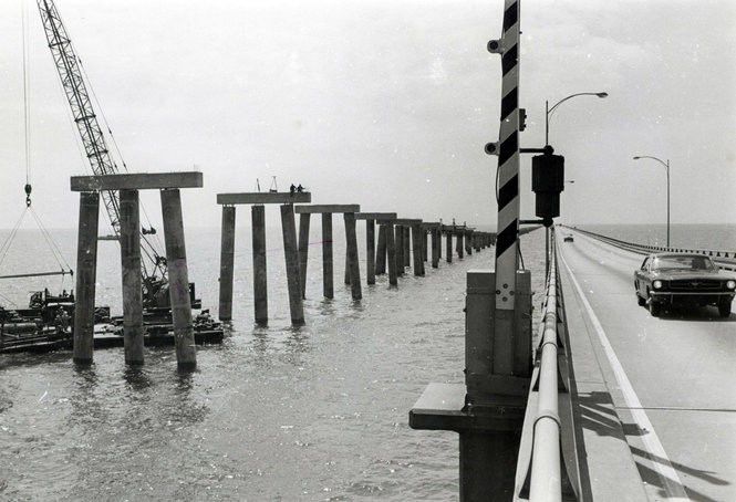 The Causeway: Vintage photos and video of the nation's longest bridge ...