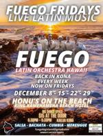Fuego Latin Orchestra Hawaii flyer