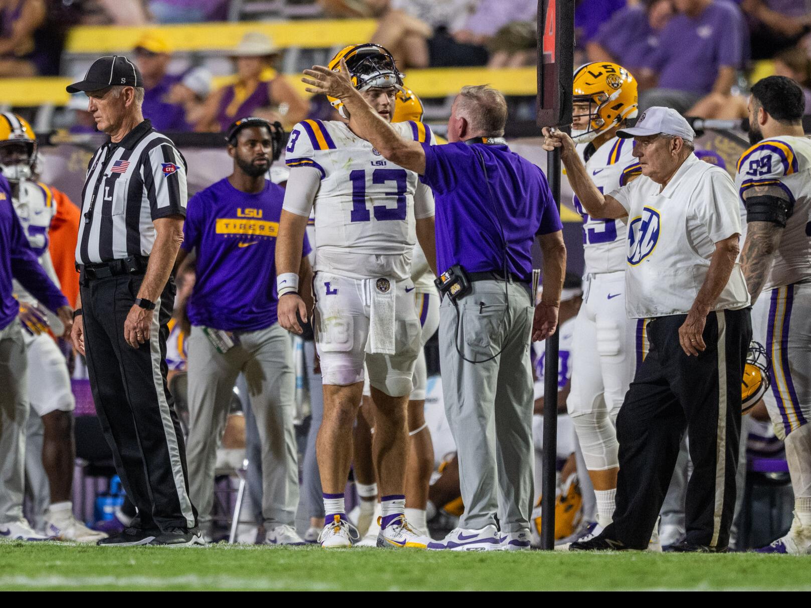 Garrett Nussmeier glad Brian Kelly yelled after interception | LSU |  nola.com