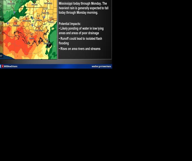 Flash flood watch issued for south Louisiana until Monday morning; up ...