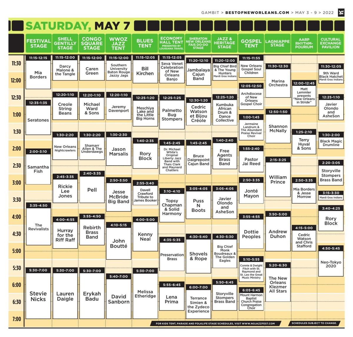 Jazz Fest 2022 Cubes Saturday, May 7.pdf