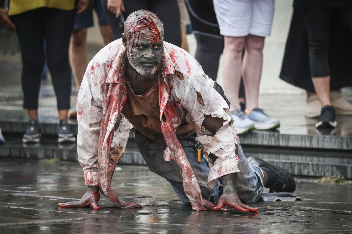 Photos Thriller Halloween Mob performs in Jackson Square Photos