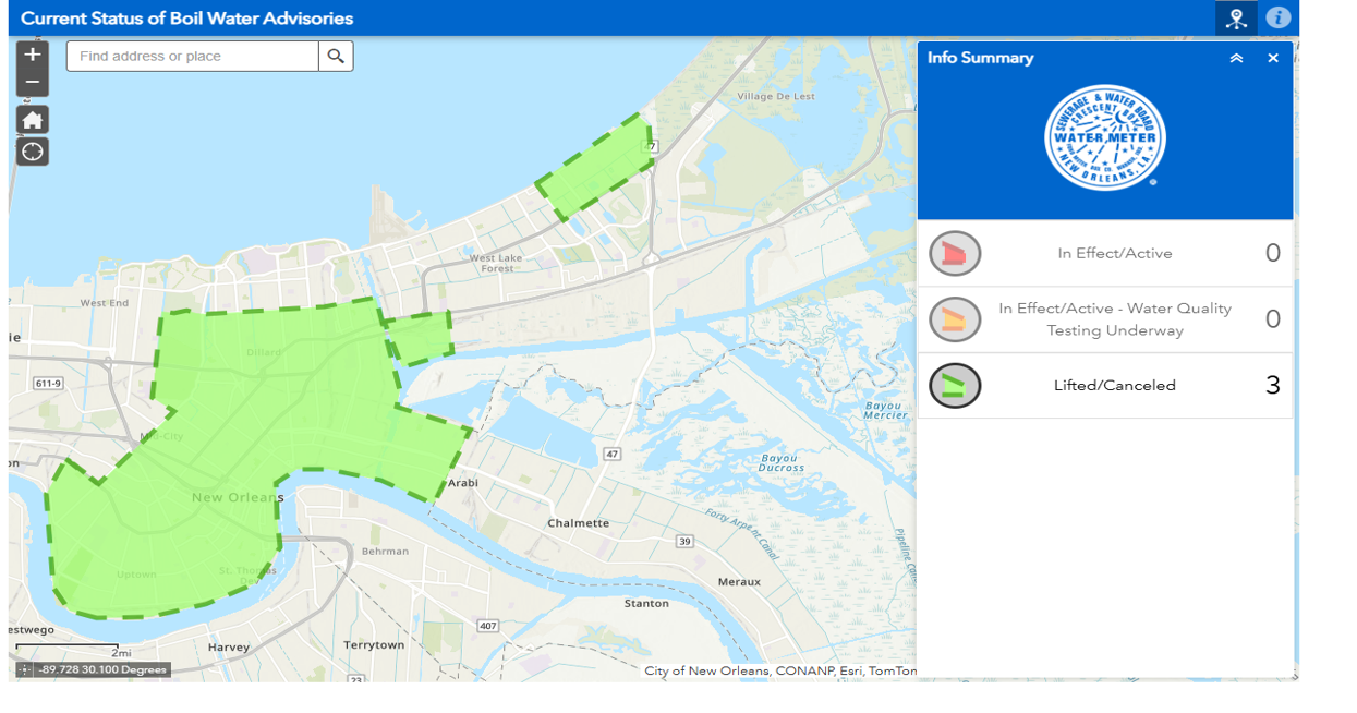 New Orleans east bank boil water advisory canceled after extensive water main break