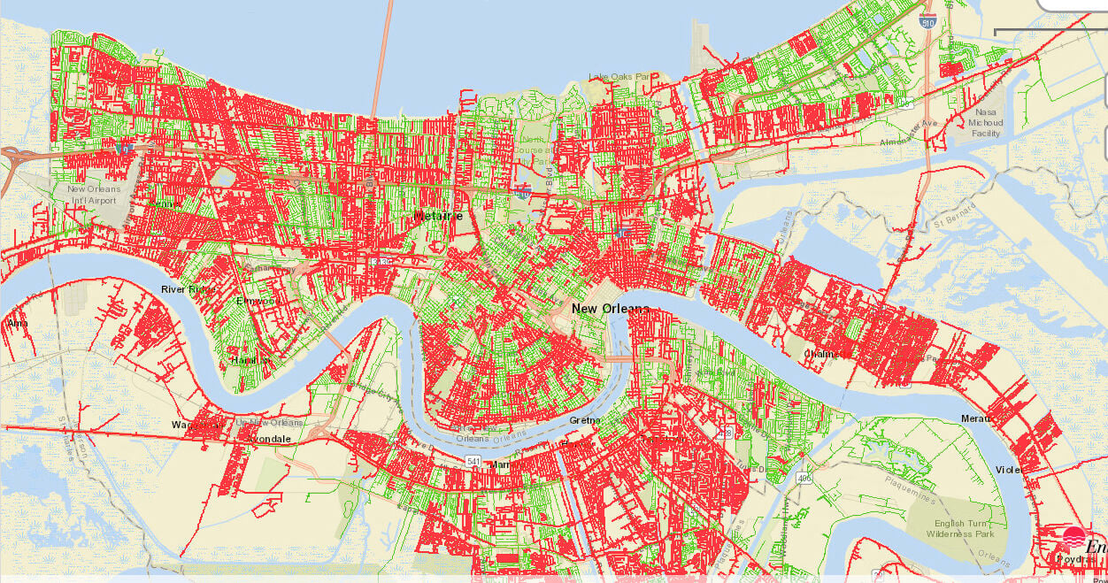 Entergy New Orleans Power Outage Map - Oconto County Plat Map