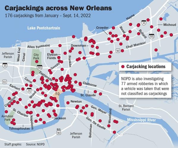Carjackings Are On The Rise Again In New Orleans This Map Tracks Where Crimepolice 9061