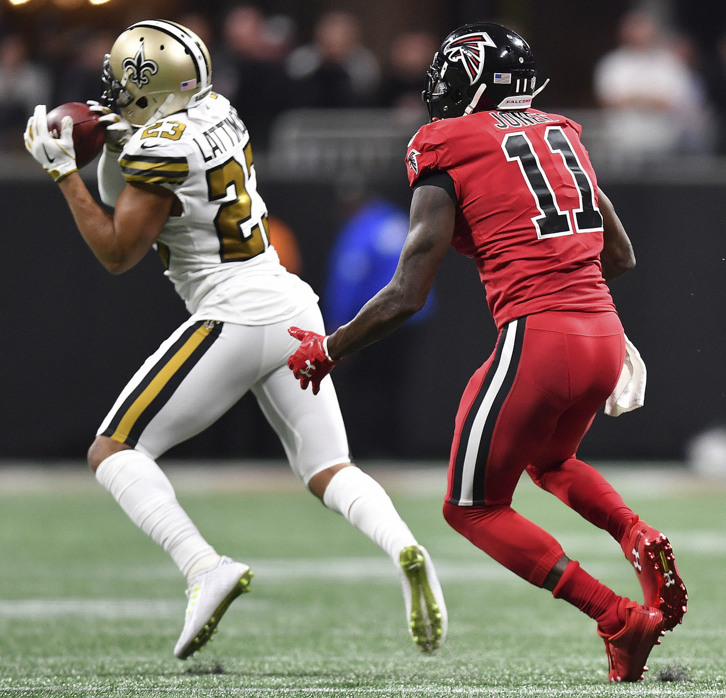 Underhill: In A Big Test Against Julio Jones, Saints Rookie Marshon ...