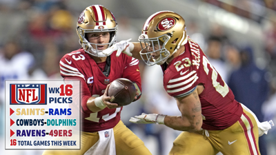 NFL Week 16 Picks Ravens 49ers Cowboys Dolphins top list